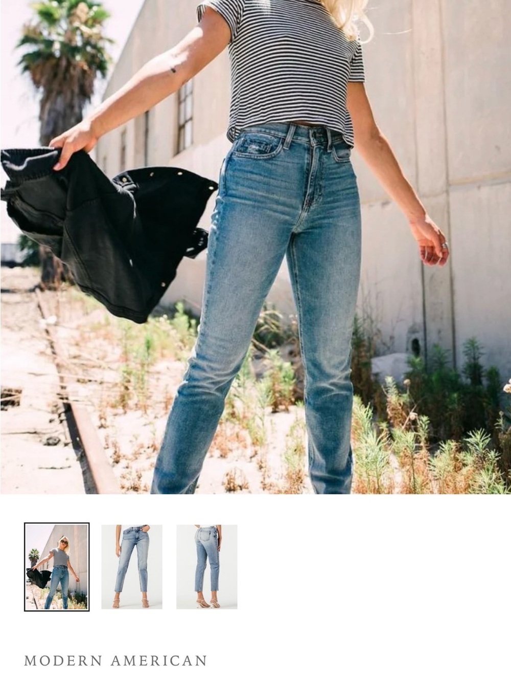 High-Rise Blue Women's Jeans